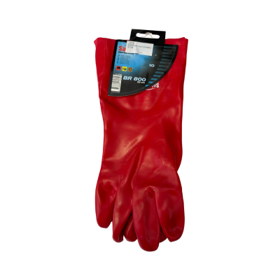 RUKAVICA PVC CRVENE 35 CM